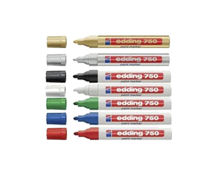 PERMANENT (PAINT) MARKER CU VOPSEA EDDING 750, varf rotund