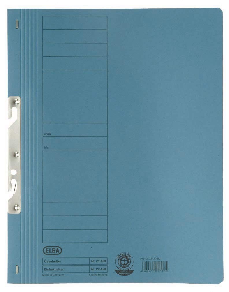 Dosar carton incopciat 1/1 ELBA - albastru