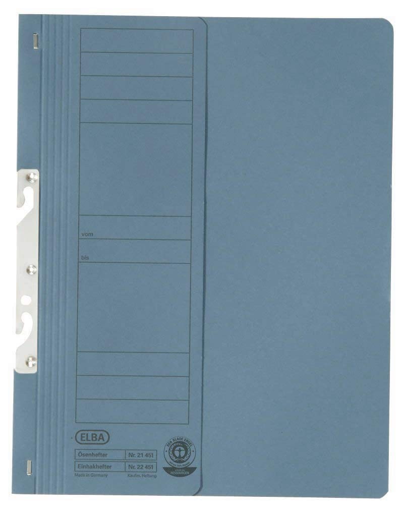 Dosar carton incopciat 1/2 ELBA - albastru