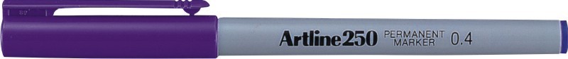 Permanent marker ARTLINE 250, corp plastic, varf rotund 0.4mm - violet
