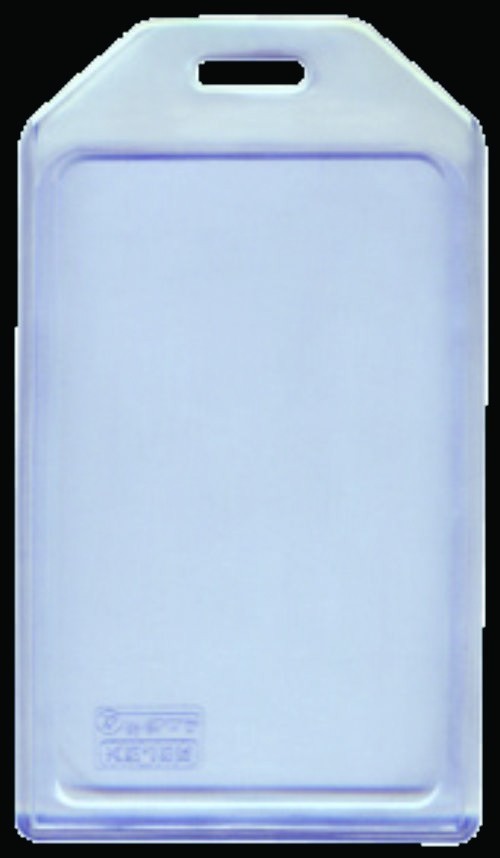 Buzunar PVC flexibil, pentru ID carduri, 54 x 85mm, vertical, 5 buc/set, KEJEA - transparent