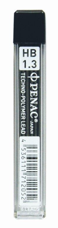Mine pentru creion mecanic 1,3mm, 6/set, PENAC - HB