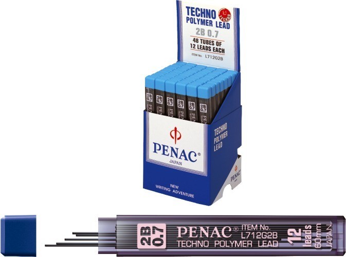 Mine pentru creion mecanic 0,7mm, 12/set, PENAC - 2B