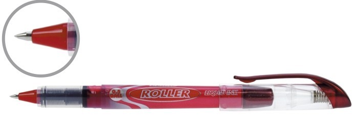 Roller cu cerneala PENAC Liqroller Ball Point, 0.7mm - rosu