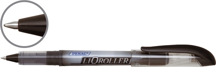Roller cu cerneala PENAC Liqroller Ball Point, 0.7mm - negru