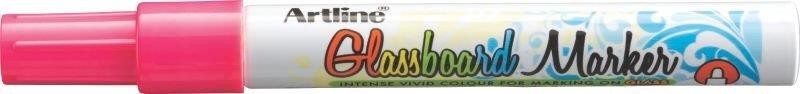 Marker pentru tabla de sticla ARTLINE Glassboard, varf rotund 2.0mm - roz fluorescent
