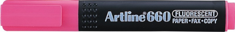 Textmarker ARTLINE 660, varf tesit 1.0-4.0mm - roz fluorescent