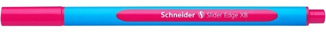 Pix SCHNEIDER Slider Edge XB, rubber grip, varf 1.4mm - scriere roz