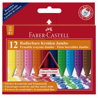 Creioane Colorate 12 culori Grip Plastic Faber-Castell
