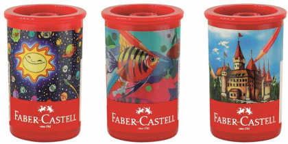 Ascutitoare Plastic Cu Pahar Faber-Castell