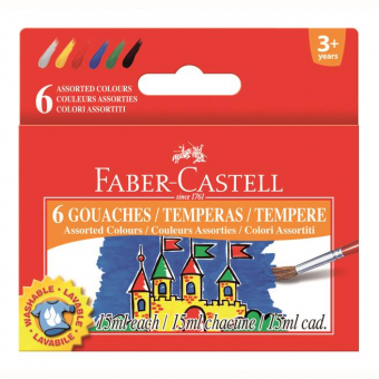 Guase 6 culori 15ML Faber-Castell