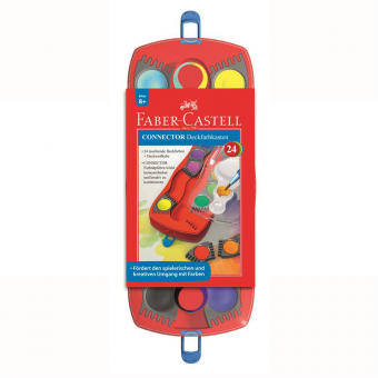 Acuarele 24 culori Connector Faber-Castell