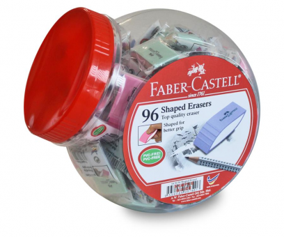 Radiera Creion Shape Pastel Borcan 96 Buc Faber-Castell