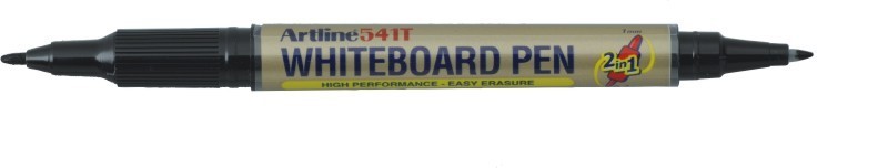 Marker pentru tabla de scris ARTLINE 541T, doua capete - varfuri rotunde 0.4mm/1.0mm - negru