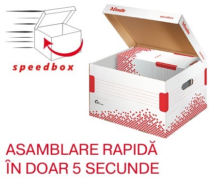 Container de arhivare ESSELTE Speedbox cu capac M