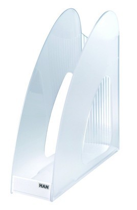 Suport vertical plastic pentru cataloage HAN Twin - transparent cristal