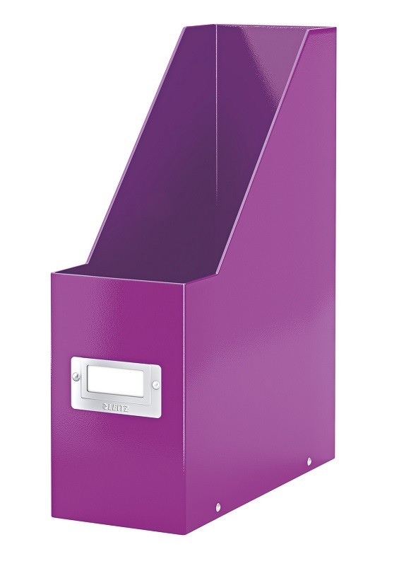 Suport vertical pentru cataloage, LEITZ Click & Store, carton laminat - mov