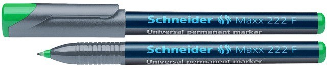 Universal permanent marker SCHNEIDER Maxx 222 F, varf 0.7mm - verde
