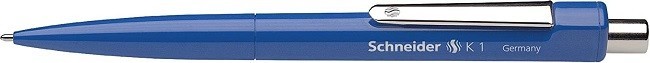 Pix SCHNEIDER K1, clema metalica, corp albastru - scriere albastra