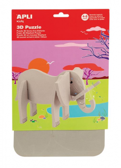 Puzzle 3D Apli, elefant