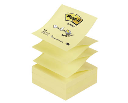 NOTES AUTOADEZIV POST-IT 76x76 mm, Z-NOTES neon