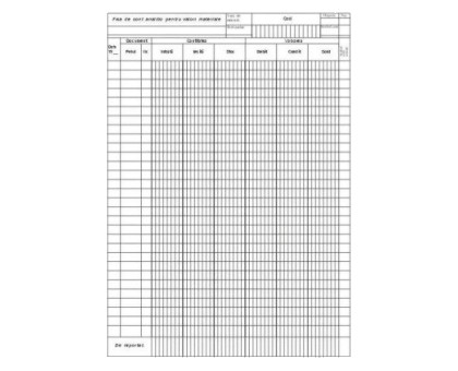 FISA CONT ANALITIC PENTRU VALORI MATERIALE