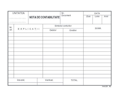 NOTA CONTABILITATE A5