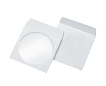 PLIC PENTRU CD (124x124 mm) 90 g/mp, ALB GUMAT