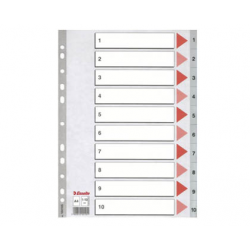 SEPARATOARE DIN PLASTIC ESSELTE A4 NUMERE 1-10