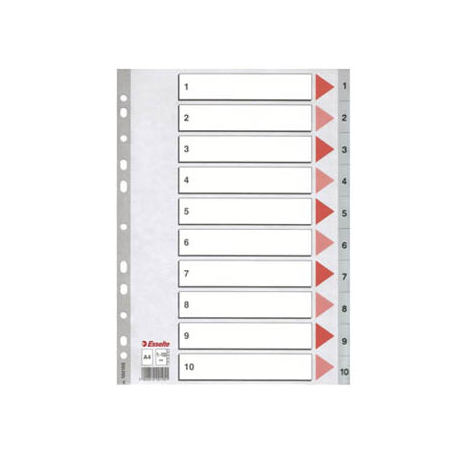 SEPARATOARE DIN PLASTIC ESSELTE A4 NUMERE 1-10