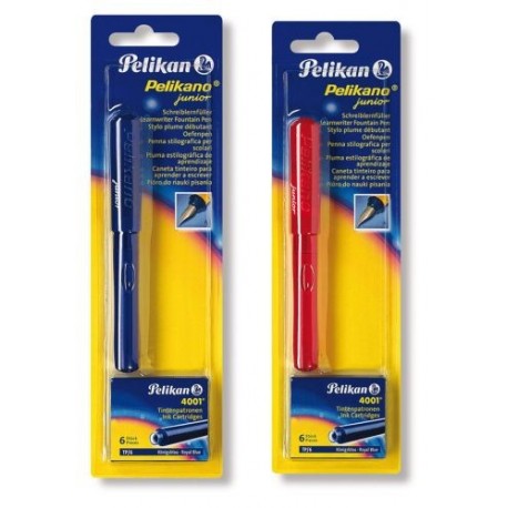 STILOU PELIKANO JUNIOR PENITA L GRIP STANGACI DIVERSE CULORI, BLISTER