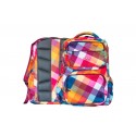 RUCSAC FOGGY CU UN COMPARTIMENT, DIMENSIUNE 46 X 32 X 22 CM, MOTIV RAINBOW GINGHAM