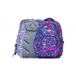 RUCSAC ROVER CU DOUA COMPARTIMENTE, SUPORT DE LAPTOP SI TABLETA, MOTIV PLAYFUL HEARTS