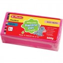 PLASTILINA SOFT CLAY 500 GR ROZ NEON