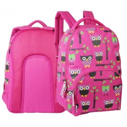 RUCSAC CU UN COMPARTIMENT, OWLS FUCSIA