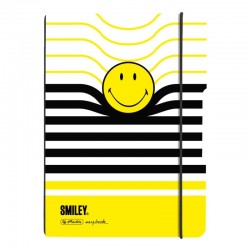 CAIET MY.BOOK FLEX A5 40F 80 GR DICTANDO COPERTA PP, SMILEY WORLD B Y STRIPES