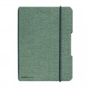 CAIET MY.BOOK FLEX A5 40 FILE PATRATELE COPERTA DIN PANZA GRI ELASTIC NEGRU