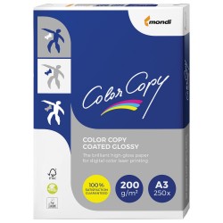 CARTON COLOR COPY COATED GLOSSY A4, 200 g/mp (lucios), 250 coli/top