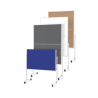PANOU PREZENTARE MGN MOBIL PLIABIL 1200 x 1500 mm, dubla fata albastra, 2111303