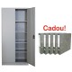 FISET METALIC CU 4 RAFTURI, 800x350x1800 mm, 40 kg/polita, PLUS+CADOU!!! (5 BIBLIORAFT MARMORAT ECONOMY 8 CM)