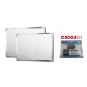 TABLA ALBA MAGNETICA 150x100 cm rama aluminiu + CADOU!!! (SET 4 MARKER WHITEBOARD + BURETE)