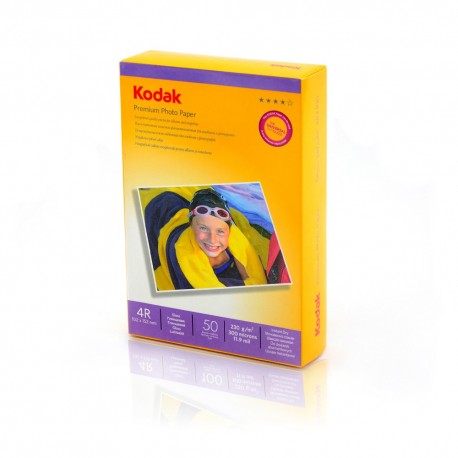 HARTIE FOTO KODAK, 230 g, 10x15cm, High Glossy, 50 coli