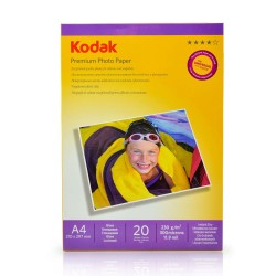 HARTIE FOTO KODAK, 230 g, A4 Glossy, 20 coli