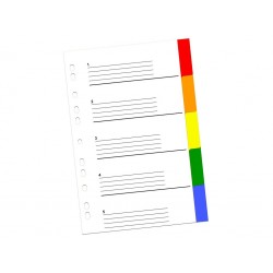 Index plastic 5/set