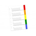 Index plastic 5/set
