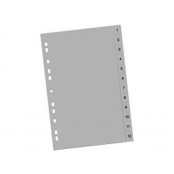 Index plastic 1-12