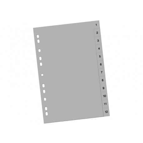 Index plastic 1-12