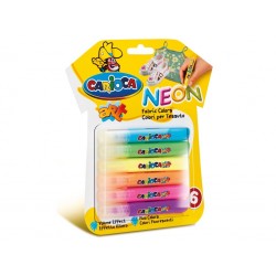 Carioca Fabric Art Neon, 6x10.5 ml