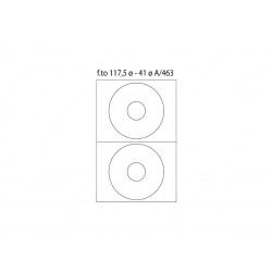 Etichete 2CD/A4 diam117 100/cutie, 10 cutii/set