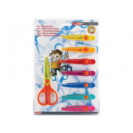 Foarfeca 16cm zig zag 8/set, 10 seturi